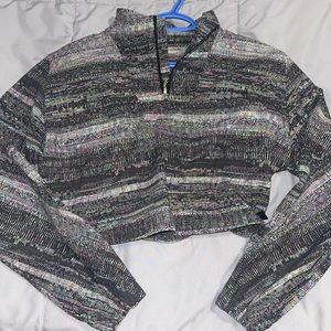 Lululemon Jacquard Mock cropped half-zip